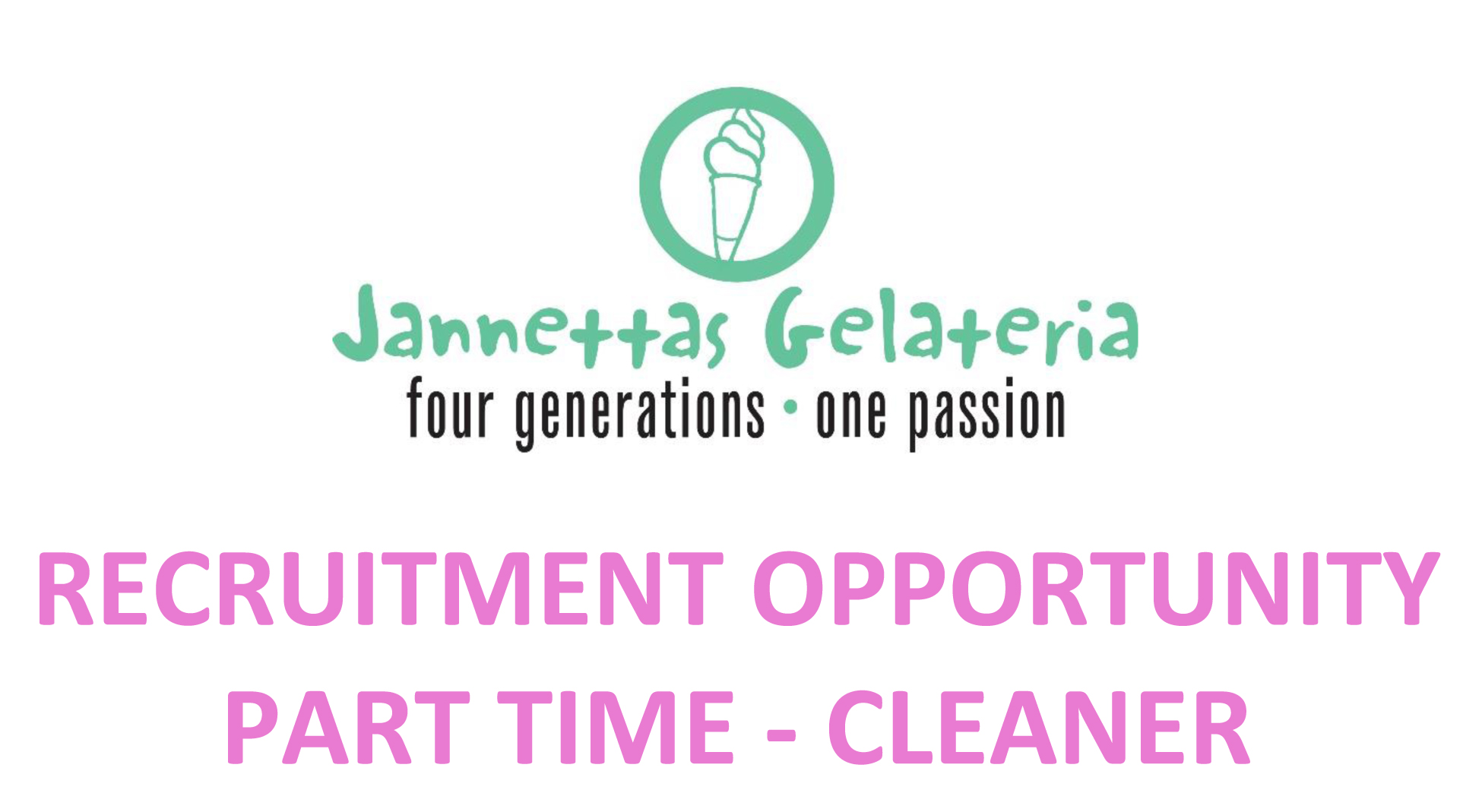 18 Feb16 - Job Advert - Cleaner